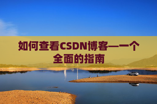 如何查看CSDN博客—一个全面的指南